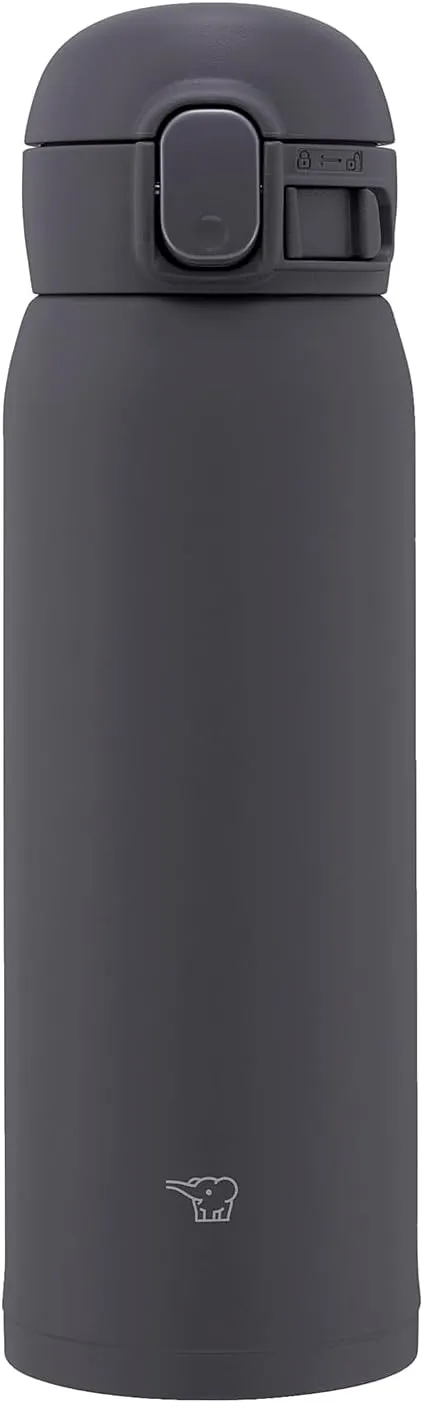 Zojirushi SM-WS48-BM Stainless Steel Mug, 16-Ounce, Soft Black