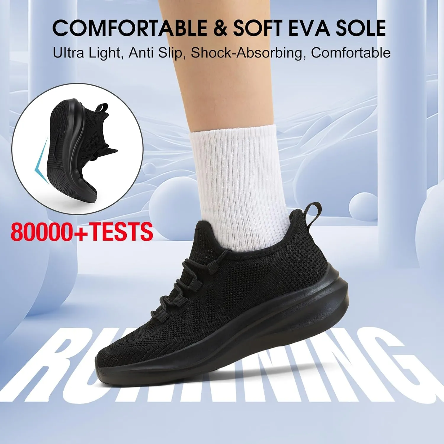 ZOVE Wide Toe Box Shoes Women Extra Wide Width Tennis Sneakers Ultra Light Running Shoes for Women Non-Slip Diabetic Walking Gym Workout Trainer